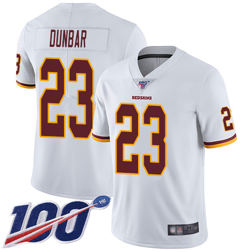 Washington Redskins Limited White Youth Quinton Dunbar Road Jersey NFL Football #23 100th Season->washington redskins->NFL Jersey